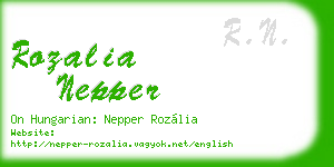 rozalia nepper business card